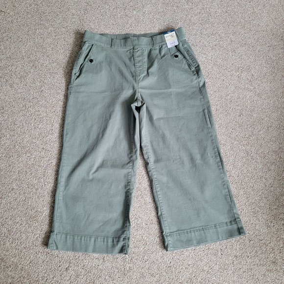 NWT Terra & Sky Women's Plus Size Pull-On Wide-Leg Pants Size 0X (14W) - Picture 2 of 8